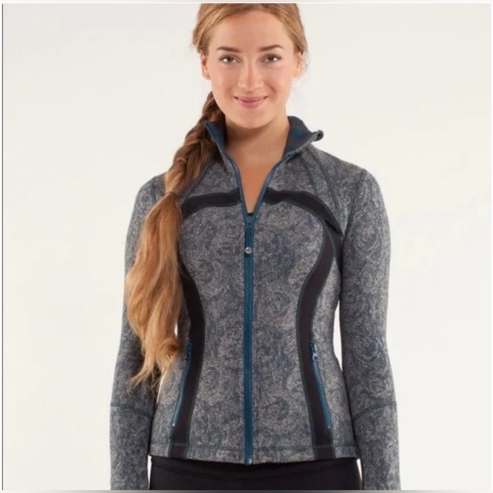 LULULEMON Define Jacket Alberta Lake Heathered Black, size 8